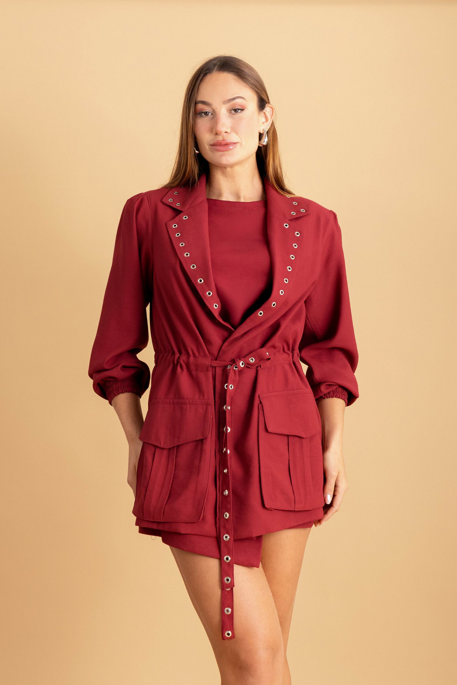 Blazer Parka Rush Vinho 