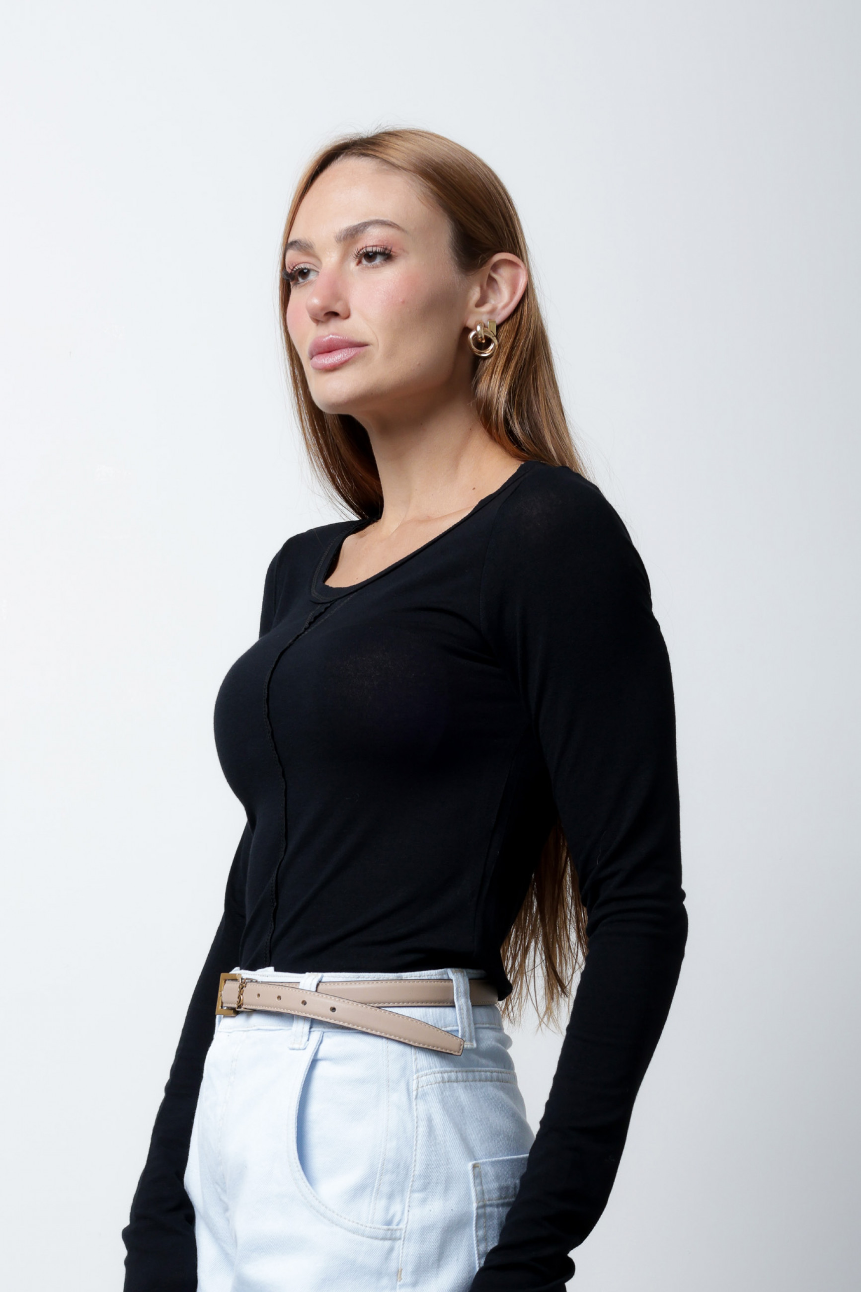 Blusa Cléo Podrinha Preta