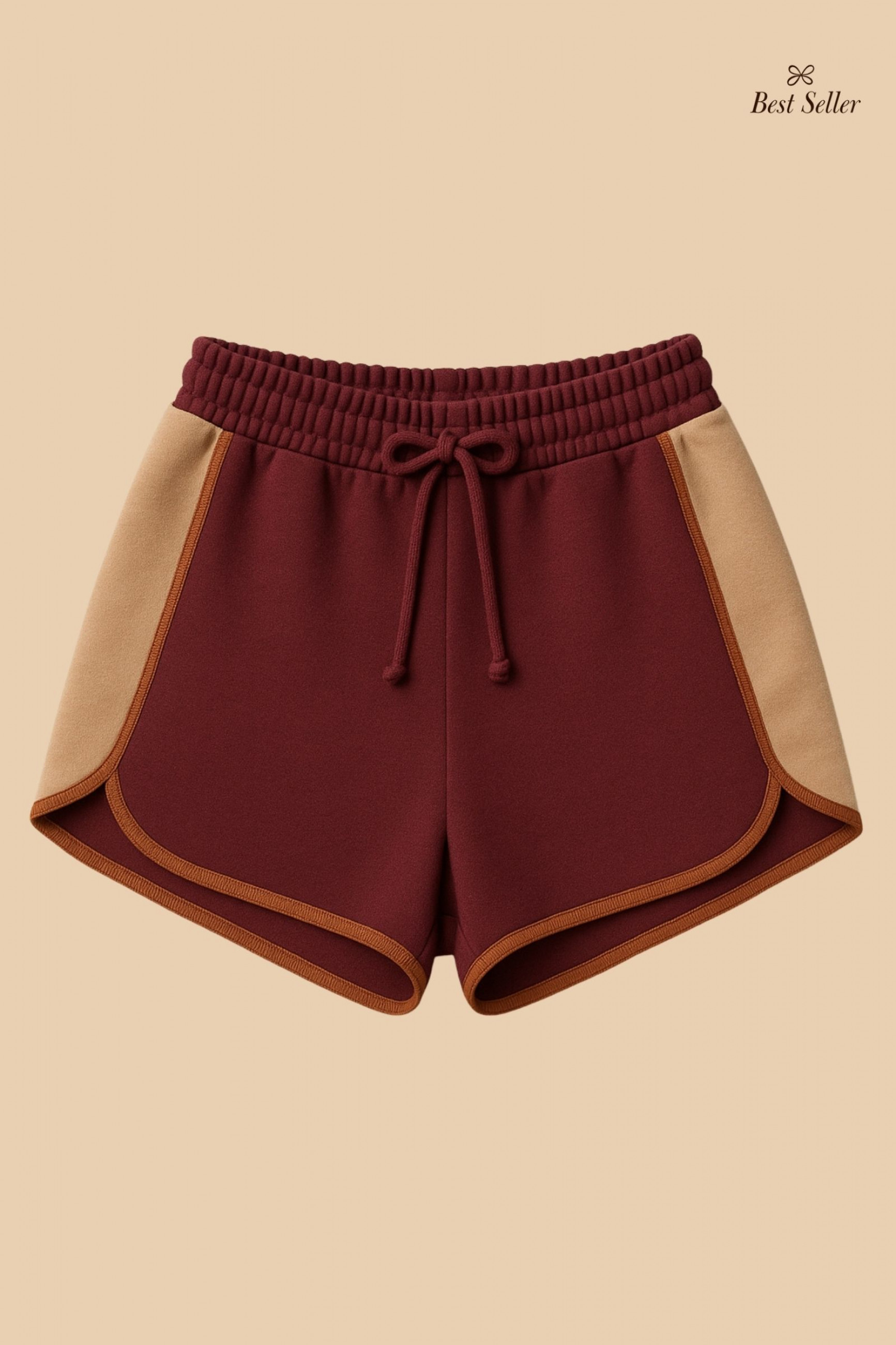 Shorts Moletom Cozy Vinho