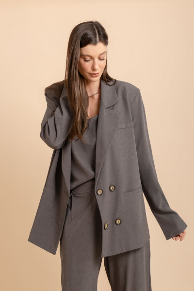Blazer Oversized Nômade Cinza