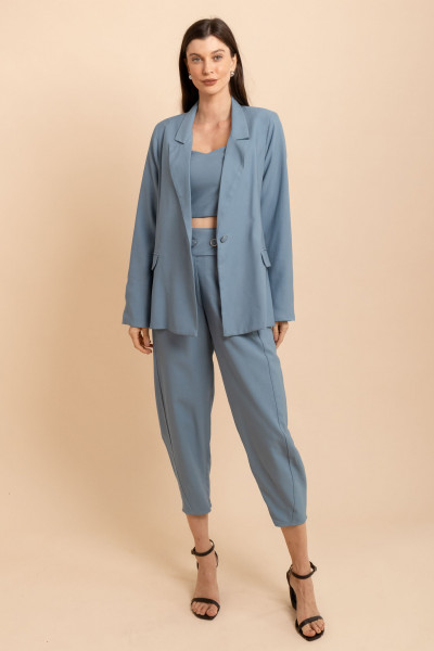 Blazer Alfaiataria Elo Azul