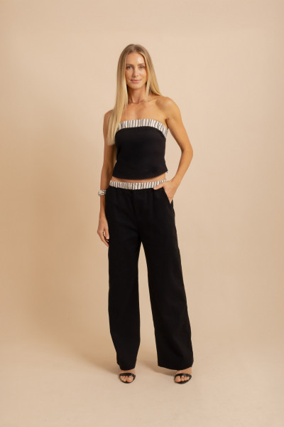 Top Elastano Pulse Preto