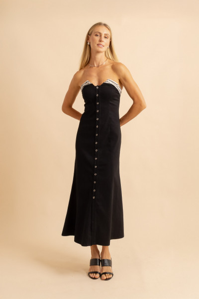 Vestido Elastico Pulse Preto