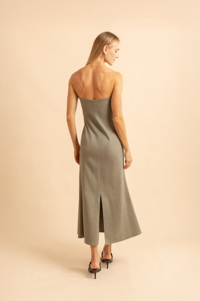Vestido Elastico Pulse Verde Militar