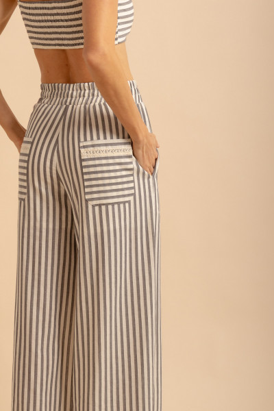 Calça Pantalona Metrópolis Cinza