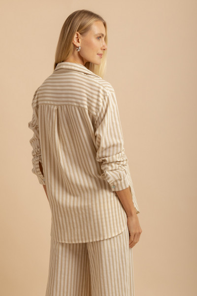 Camisa Listra Metrópolis Bege