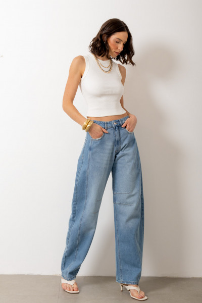 Calça Barrel Jeans 