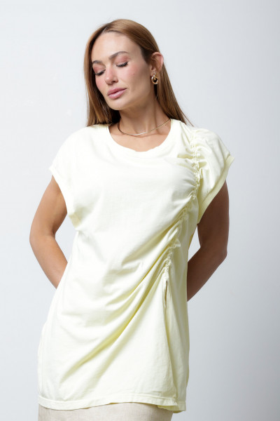 Blusa Celina Meia Malha Amarela 