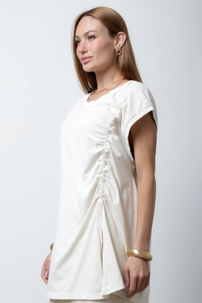 Blusa Celina Meia Malha Areia