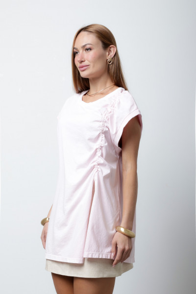 Blusa Celina Meia Malha Rosa