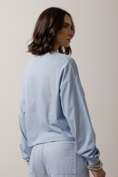 Blusa Cora Meia Malha Azul