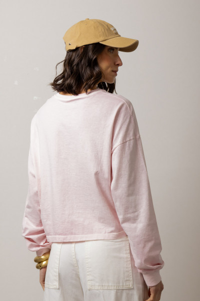 Blusa Cora Meia Malha Rosa