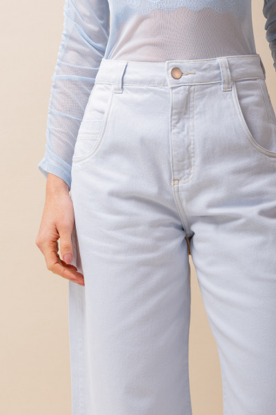 Calça Sarja Barrel Azul