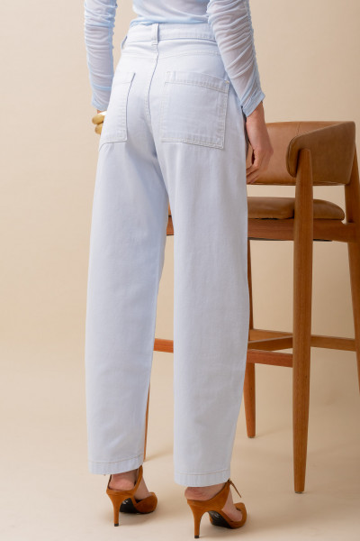 Calça Sarja Barrel Azul