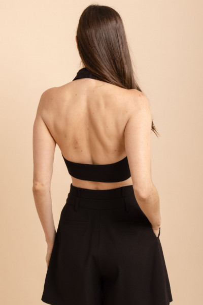 Blusa Alfaiataria Frente Única Arc Preta
