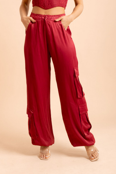 Calça Cargo Barolo Vinho
