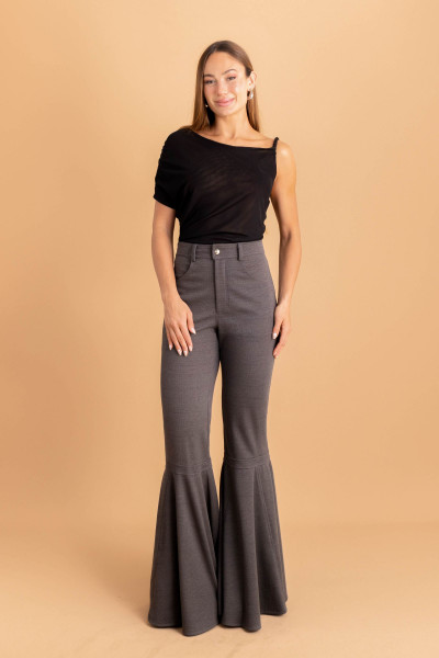 Calça Flare Alfaiataria Orvalho Preta