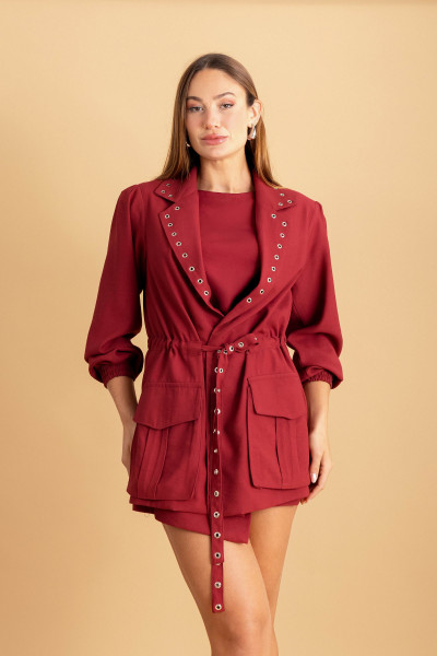 Blazer Parka Rush Vinho 