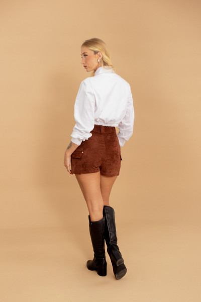 Camisa Recortes Ariele Branca