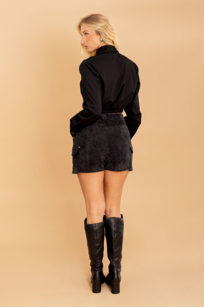 Shorts Saia Latte Preto