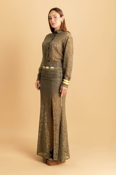 Saia Longa Lace Verde