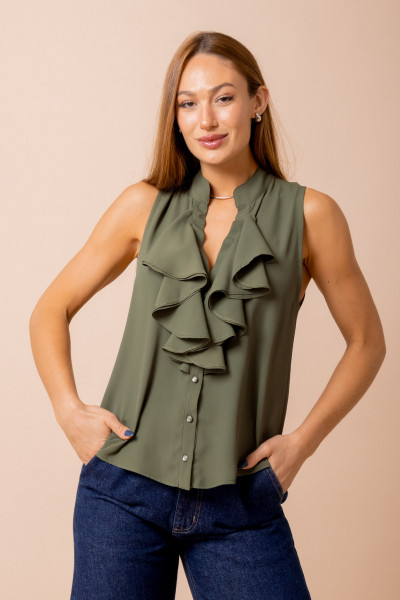Blusa Babado Breeze Verde