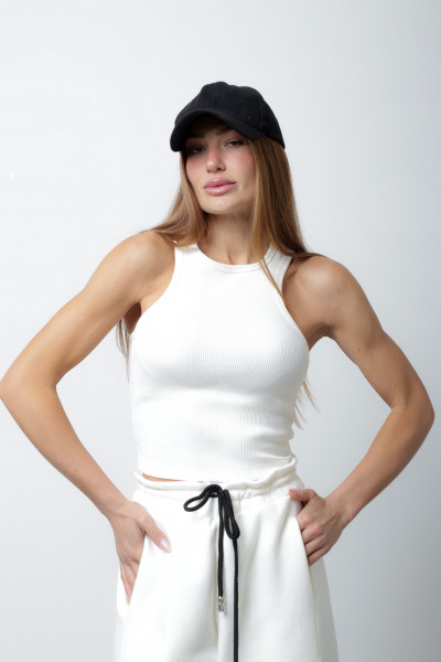 Regata Nadador Malha Track Off White