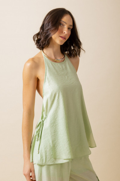Blusa Amarração Lui Verde