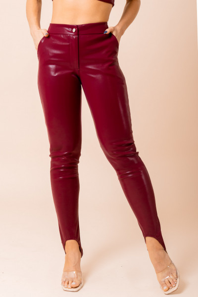 Calça Legging Pezinho Glow Vinho