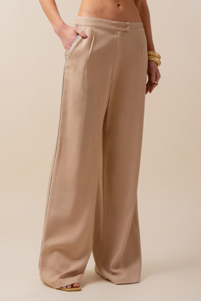 Calça Reta Alfaiataria Nice Marrom