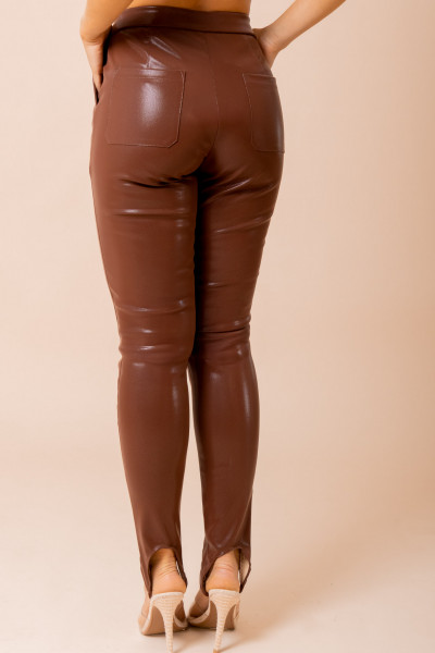 Calça Legging Pezinho Glow Marrom