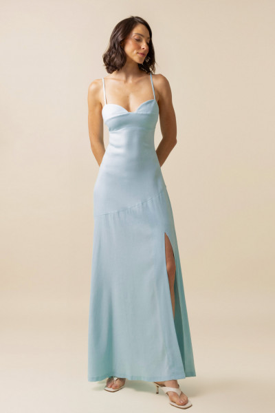 Vestido Longo Lina Azul