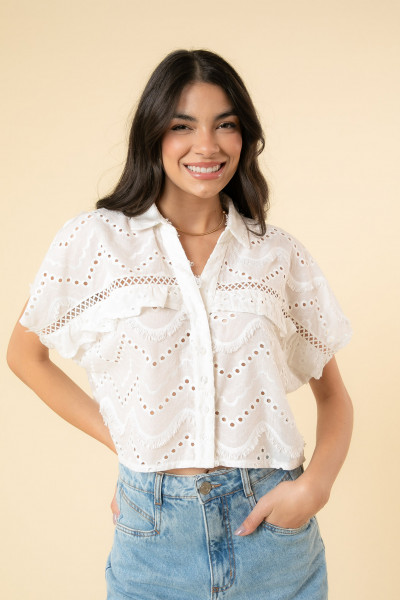 Camisa Betina Cotton Branca