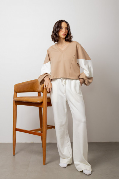 Calça Anne Moletom Off White