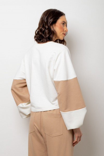 Blusa Anne Moletom Off White 