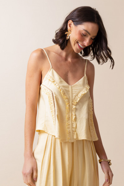 Regata Flora Marrakech Amarelo
