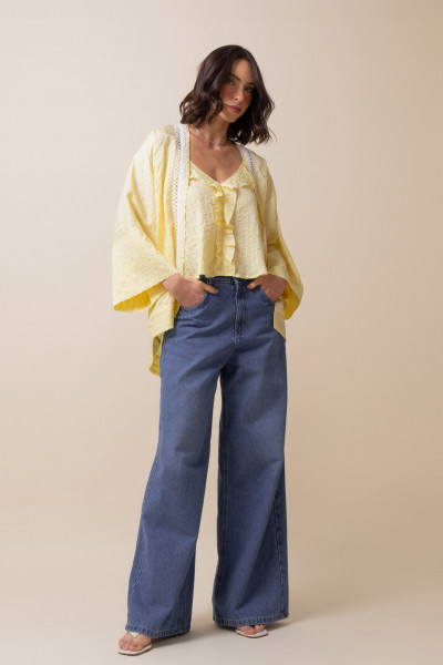 Kimono Paris Amarelo