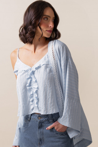 Kimono Paris Azul  