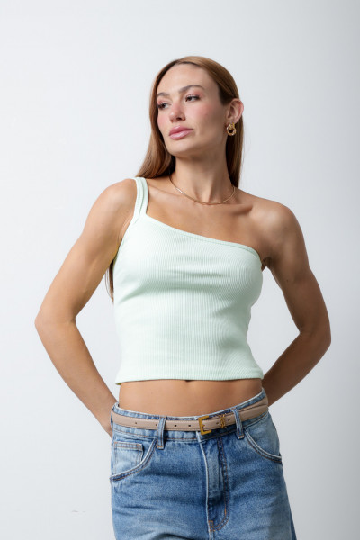 Blusa Fran Canelada Verde