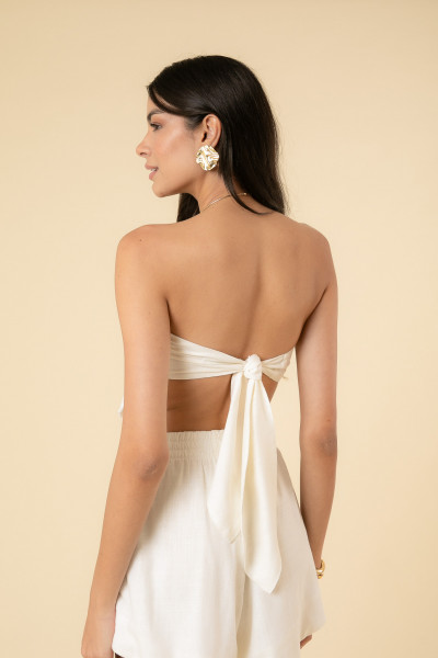 Top Lenço Jasmin Off White