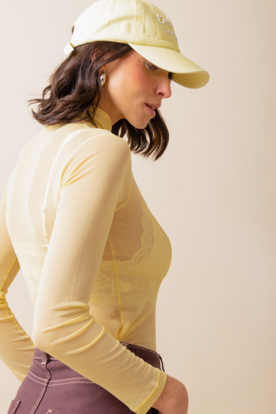 Blusa Kyara Tule Soft Amarelo