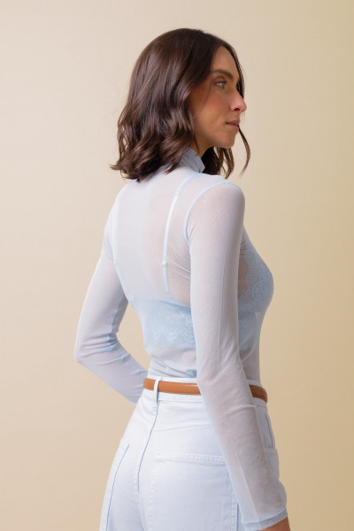 Blusa Kyara Tule Soft Azul