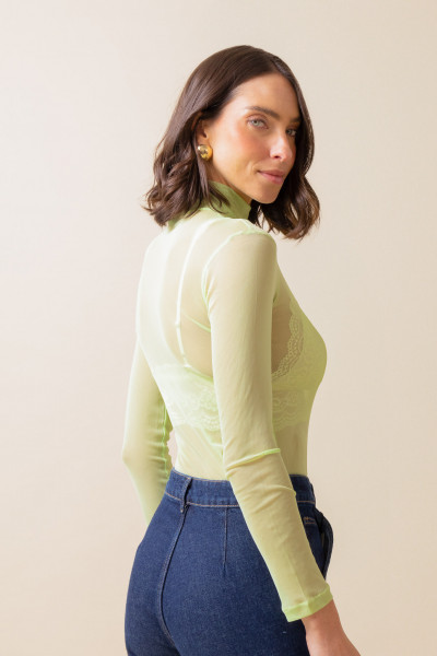 Blusa Kyara Tule Soft Verde