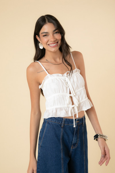 Blusa Diana Janquard Off White