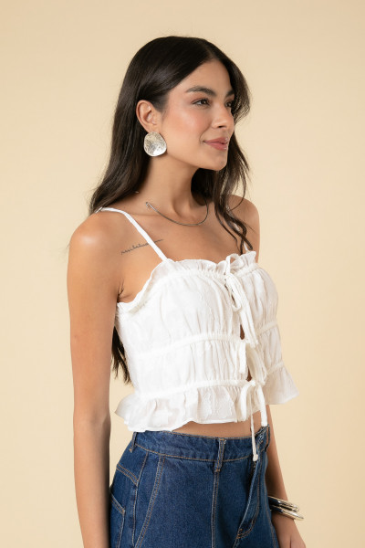 Blusa Diana Janquard Off White
