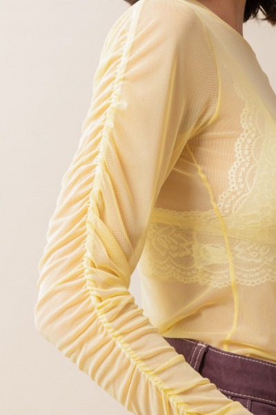 Blusa Kloe Tule Soft Amarelo
