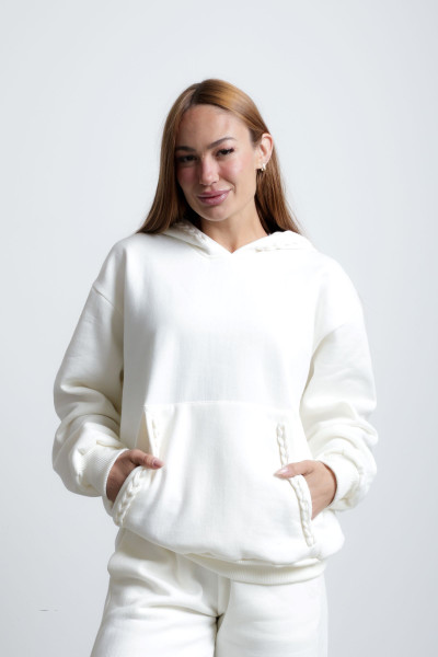 Blusa Sasha Moletom Off White