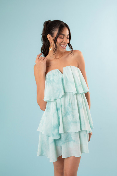 Vestido Violetta Verde Claro