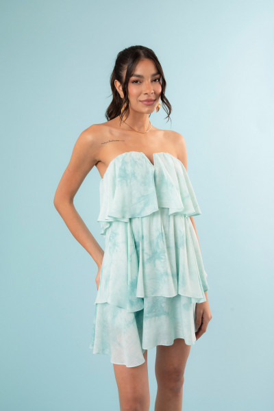 Vestido Violetta Verde Claro