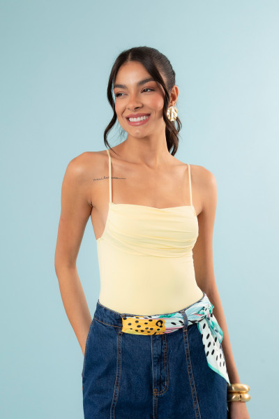 Body Verônica Amarelo